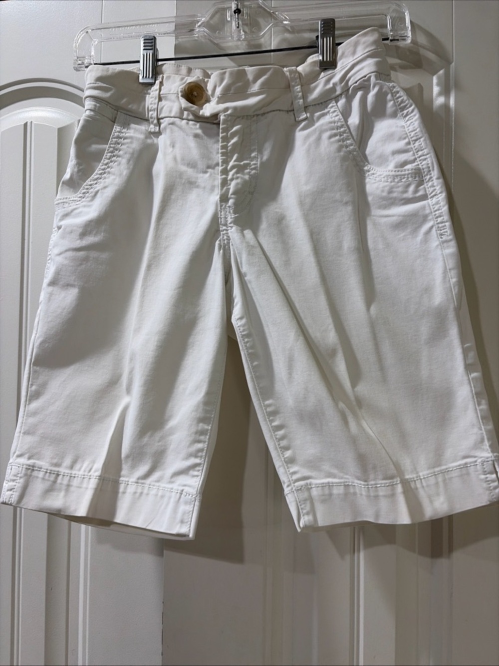 Christopher Blue White Flat-Front girls Shorts
